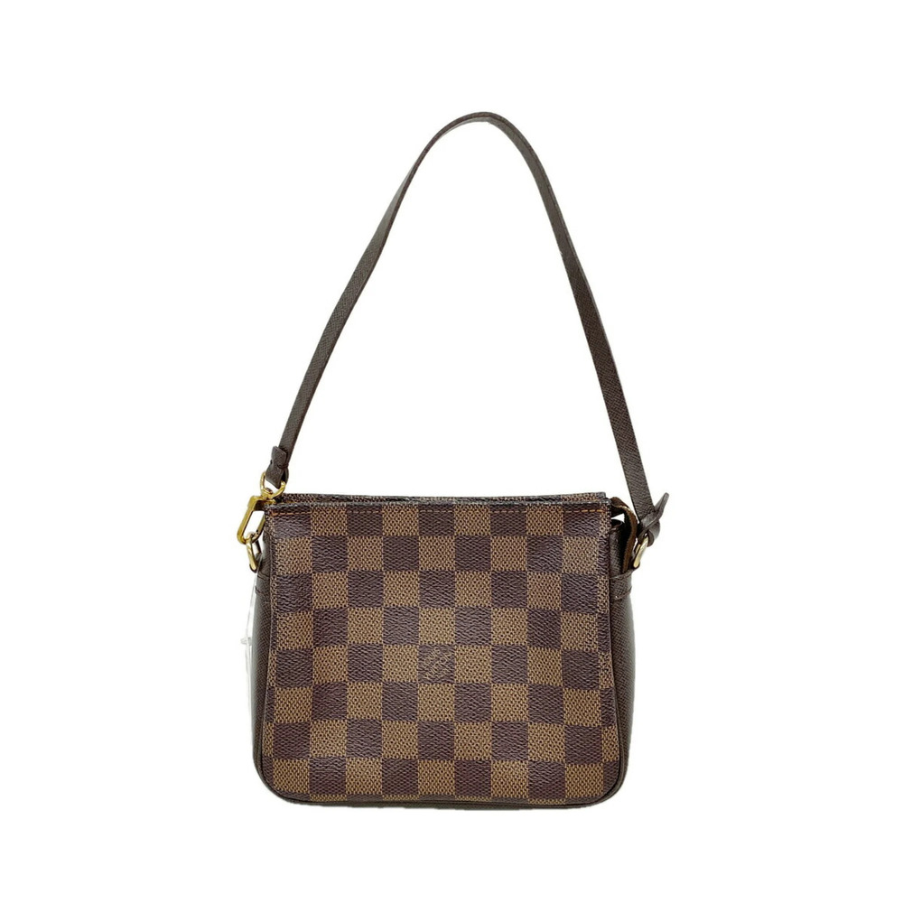 Louis Vuitton Damier Trousse Makeup Bag/Pouch N51982 Ebene Women's OP023217